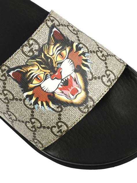 gucci slides for cat|Gucci ladies slides.